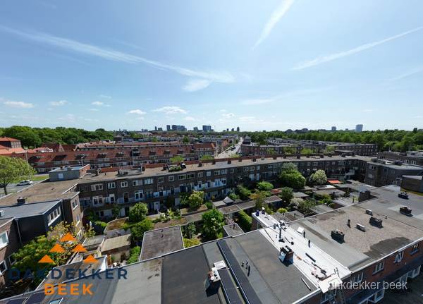 Luchtfoto van daken en dakgoten in Beek Luchtfoto van daken en dakgoten in Beek